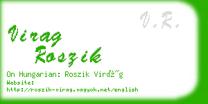 virag roszik business card